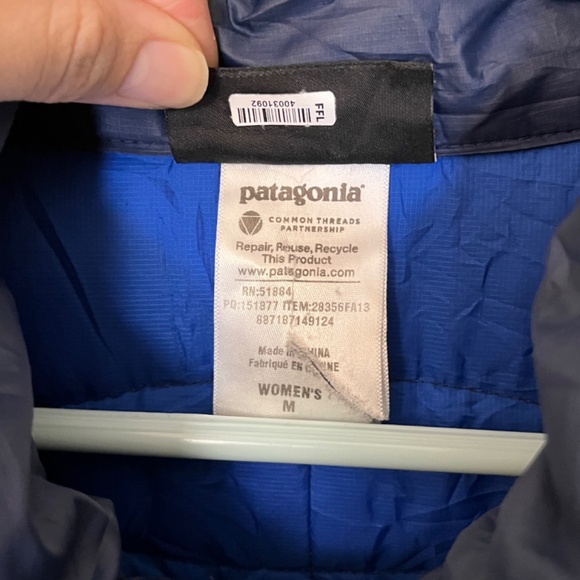 Patagonia Fiona Parka Insulated Down Jacket - Women's Size M - Blue - Picture 4 of 15